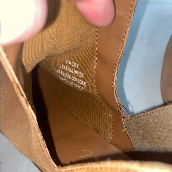 Lulus x Matisse Pacey Tan Suede Leather Cutout Ankle Booties 7M - Picture 10 of 10